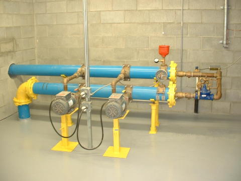 Inside Booster Pump Station